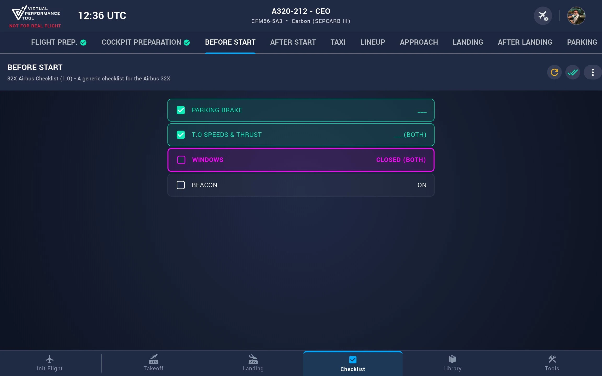 Virtual Performance Tool screenshot